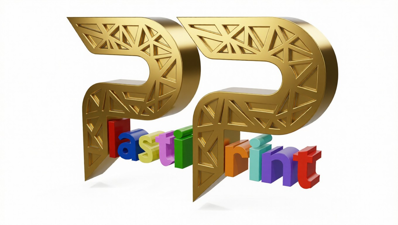 PlastiPrint 3D logo render